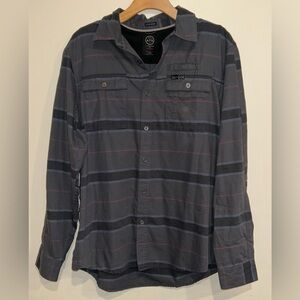 Wrangler Men's ATG All Terrain Gear Organic Cotton Button Up Size Large Outdoor